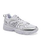 Apoort Tenis urbano para mujer plata blanco