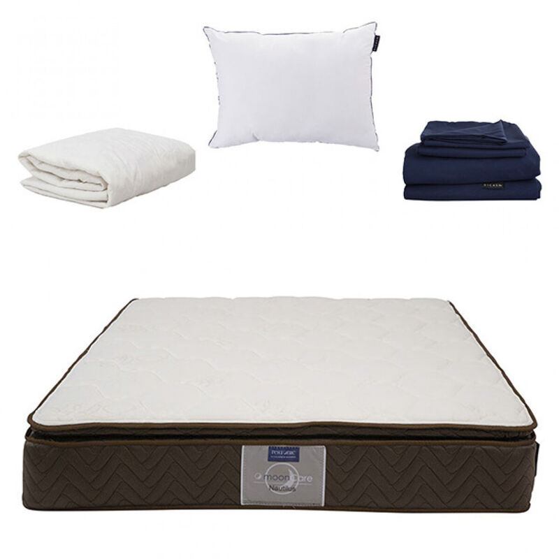 Colch&oacute;n Queen Size Restonic Nautilus+S&aacute;banas Di... image number null