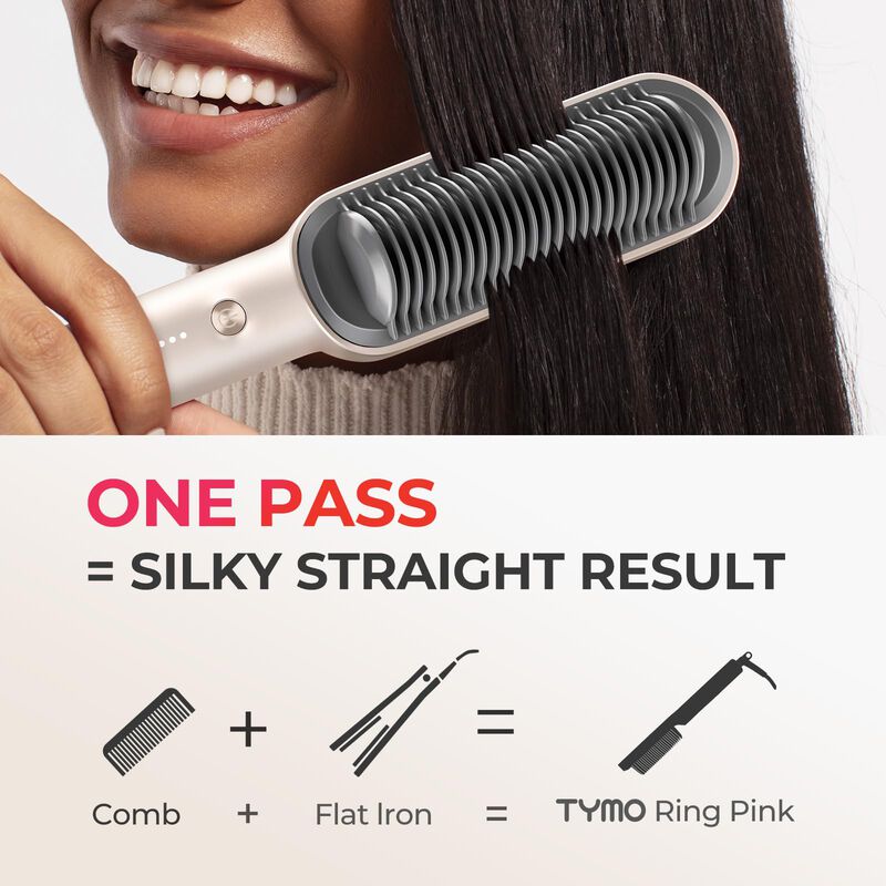 Cepillo Alisador De Pelo Tymo Ring Con Revestim... image number null
