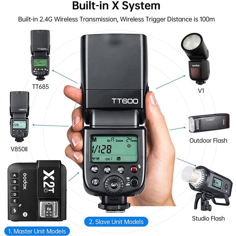 Flash Externo Godox Tt600 Para Canon/nikon/pent... image number null