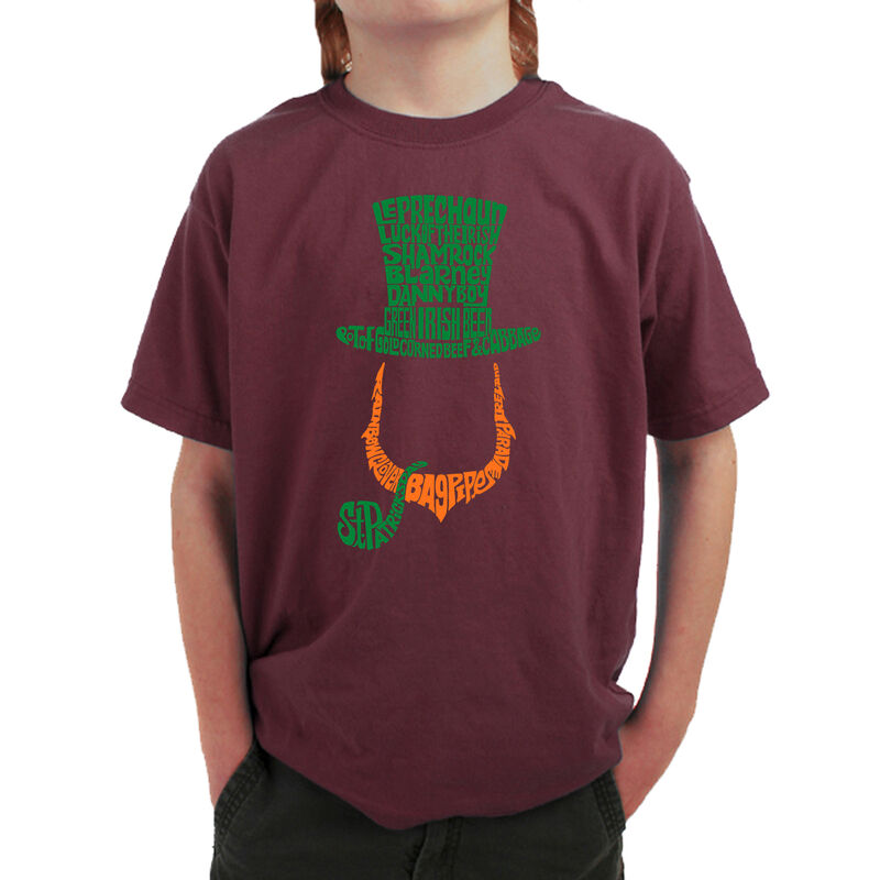 Camiseta Word Art Para Ni&ntilde;o - Duende Irland&eacute;s -... image number null