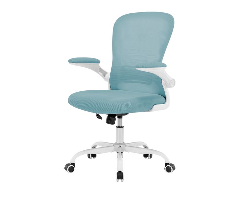 Silla de Oficina Azul Ajustable con Reposabrazo... image number null