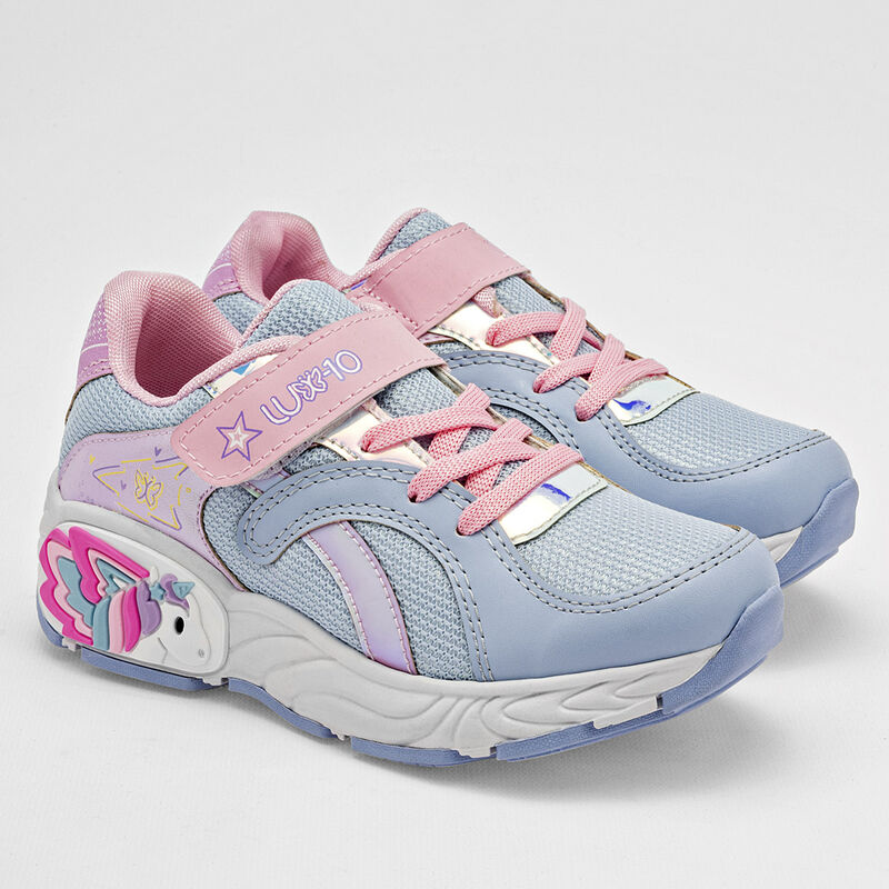 Lux-10 Tenis urbano para ni&ntilde;a azul rosa image number null