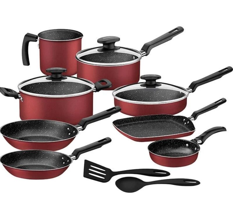Batería de Cocina Tramontina 13 Pzas Rojo Grani... image number null