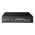 Switch Fast Ethernet de 4 puertos PoE + 2 UPLIN... Switch Fast Ethernet de 4 puertos PoE + 2 UPLINK SWI-206 POE