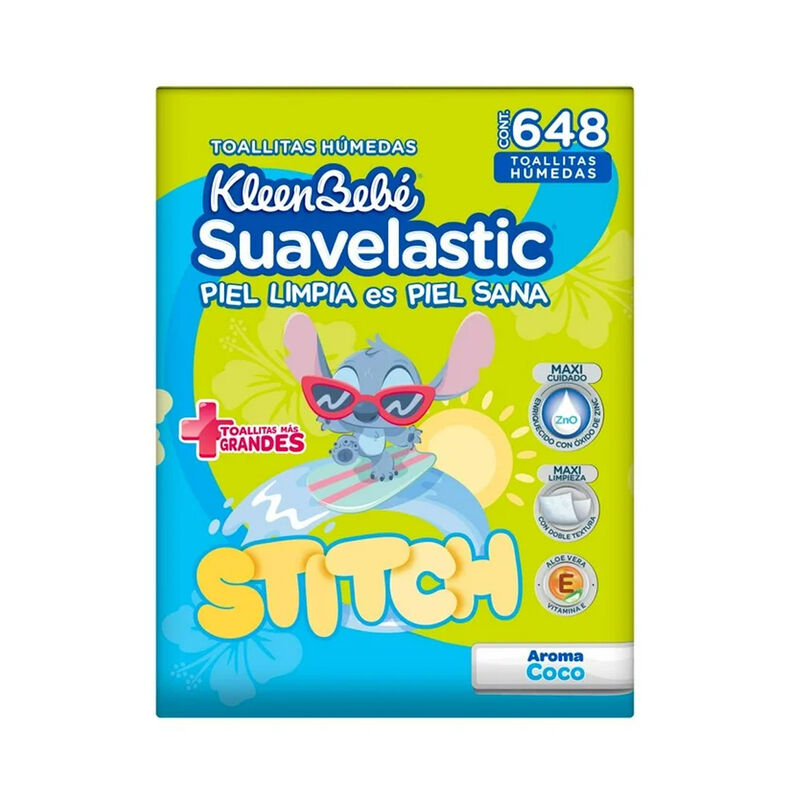 Toallitas H&uacute;medas Kleen Beb&eacute; Suavelastic 648pz image number null