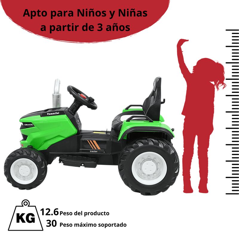 Montable Electrico para Ni&ntilde;os Tractor de Granja... image number null