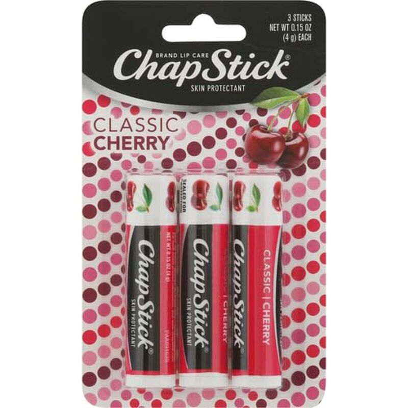 Classic Cherry B&aacute;lsamo Labial, Chapstick, 3 Tub... image number null