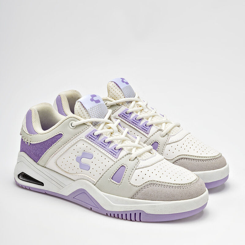 Charly Tenis urbano para mujer blanco gris lila image number null