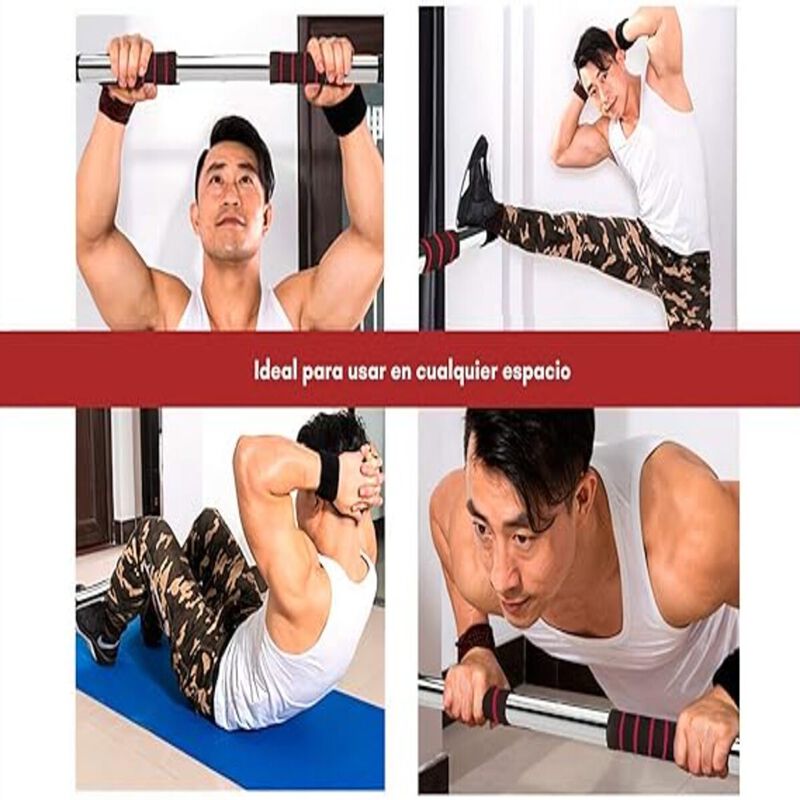 Barra de Dominadas Roja Bluelander image number null