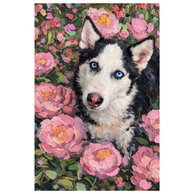 Cuadro Decorativo Impreso 70x100cm Husky image number null