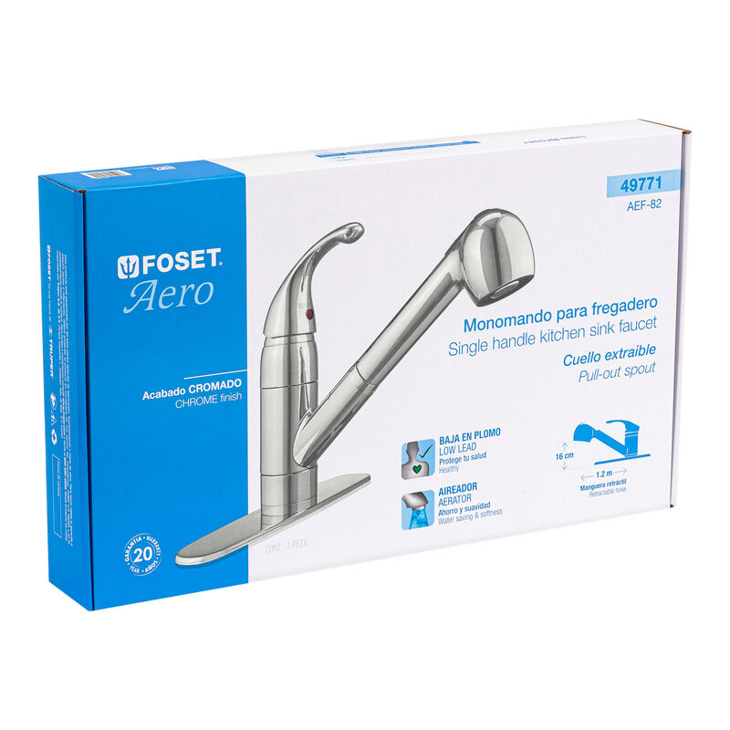 Monomando Nariz Retr&aacute;ctil para Fregadero Foset ... image number null