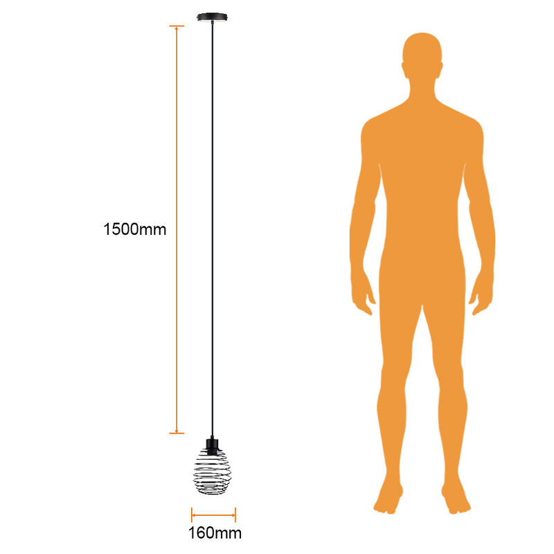 Colgante Met&aacute;lico 1.50 m de Altura, Potencia M&aacute;... image number null