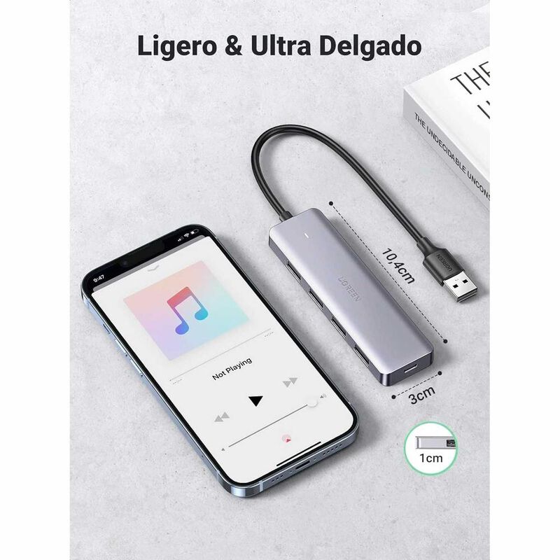 Cable HUB Adaptador UGREEN USB 3.0 puertos 5 en... image number null