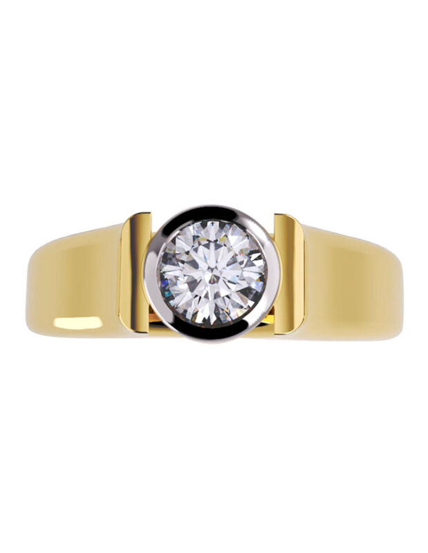 Anillo de Compromiso de 10K con Circonia Talla ... image number null