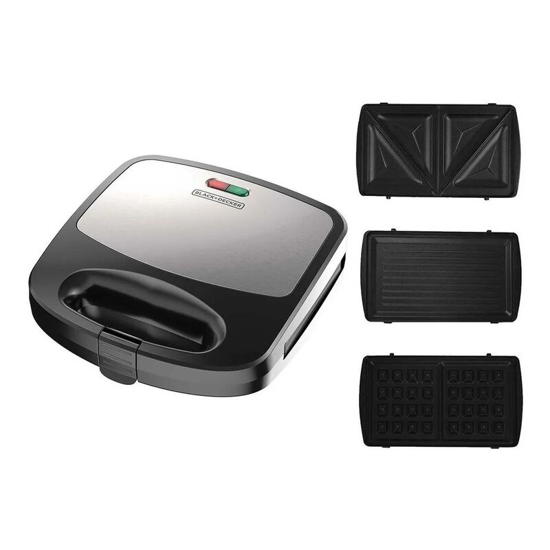 Waflera Sandwichera Parrila 3 En 1 Black & Deck... image number null