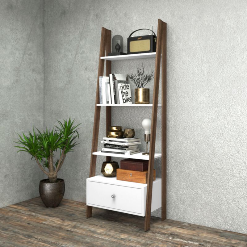 Librero Bertolini RT3091 Rustico Blanco image number null