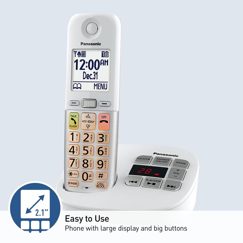 Tel&eacute;fono Inal&aacute;mbrico Panasonic Kx-tgu430w Con P... image number null