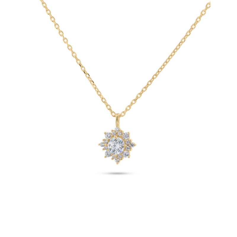 Dije Oro Amarillo 14k Con Zirconias | Bizzarro image number null