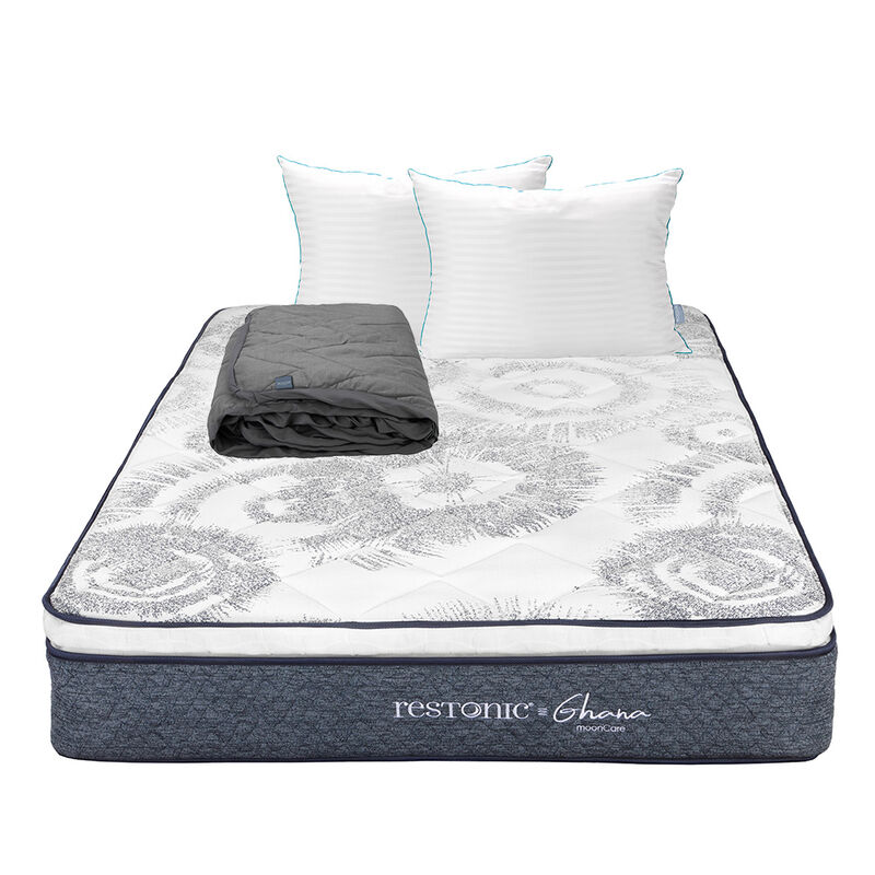 Colch&oacute;n Queen Size Ghana + Almohadas Royal Twin... image number null