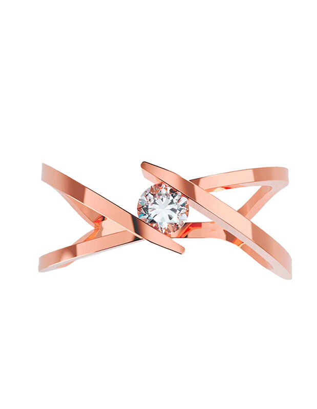 Anillo de Compromiso en Oro de 10K con Circonia... image number null