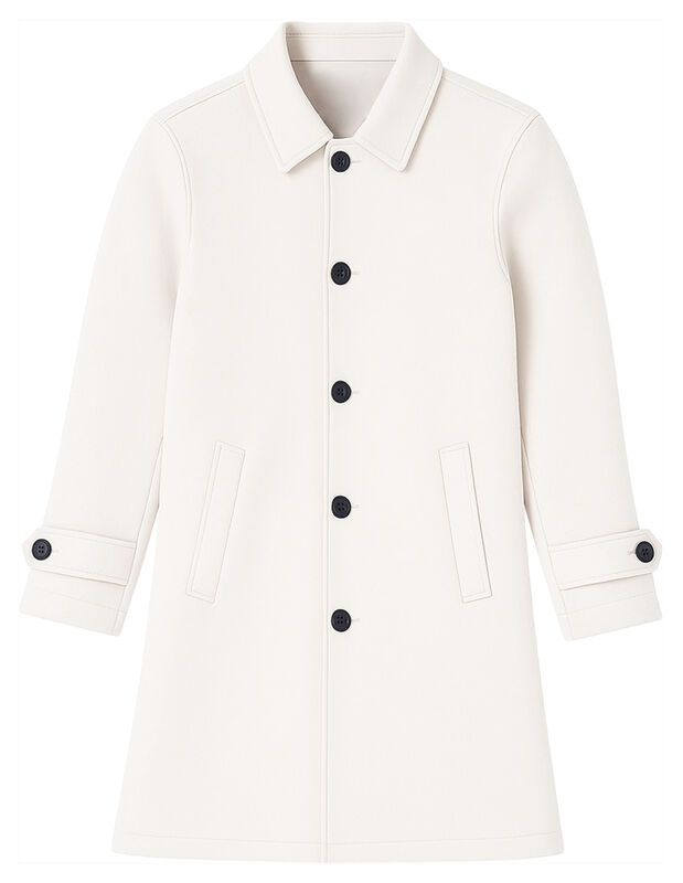 Abrigo Largo Hombre Gamuza Premium Beige Claro ... image number null