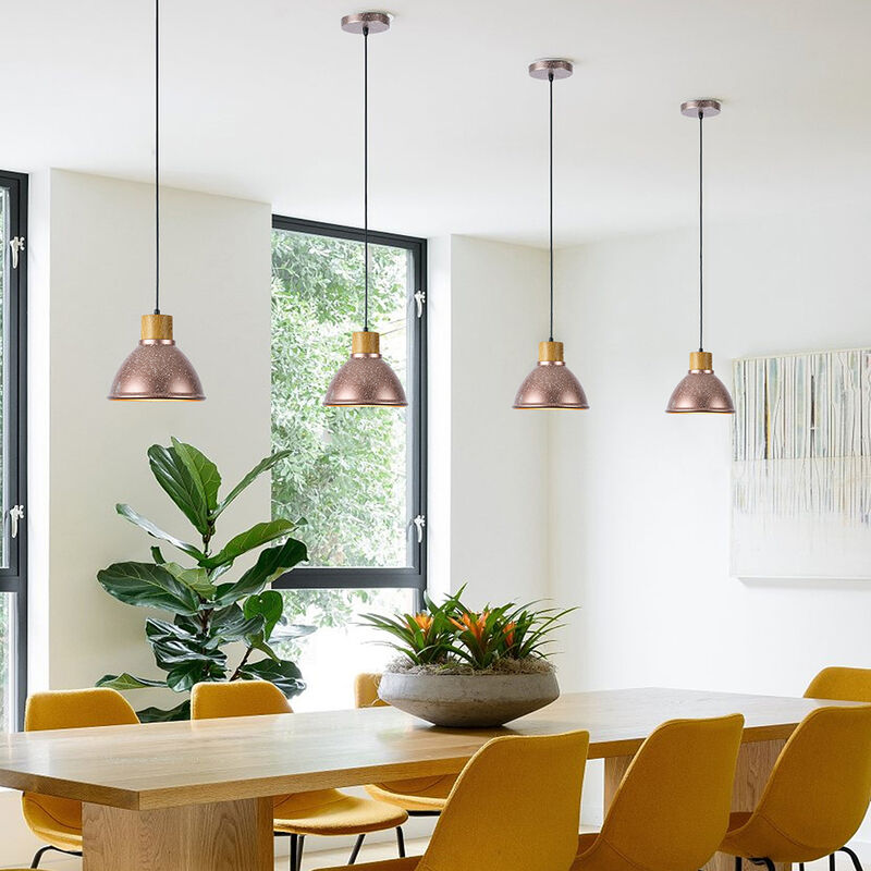 L&aacute;mpara Colgante de Metal 1.20 m de Altura, Pot... image number null