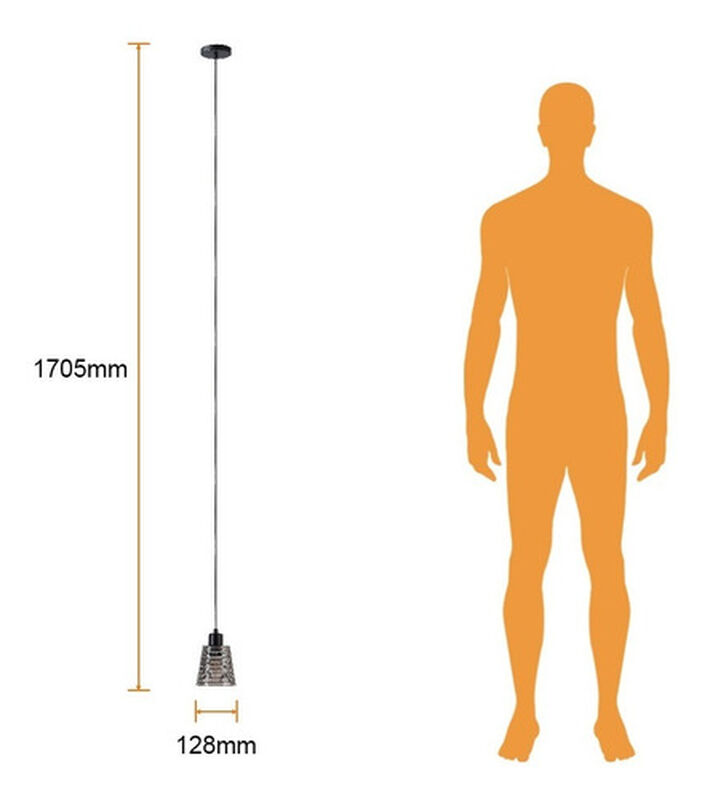 Colgante De Cristal 1.70 M De Altura, Potencia ... image number null