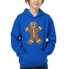 Sudadera Con Capucha Word Art Para Ni&ntilde;o - Mu&ntilde;eco De Jengibre - Azul Rey