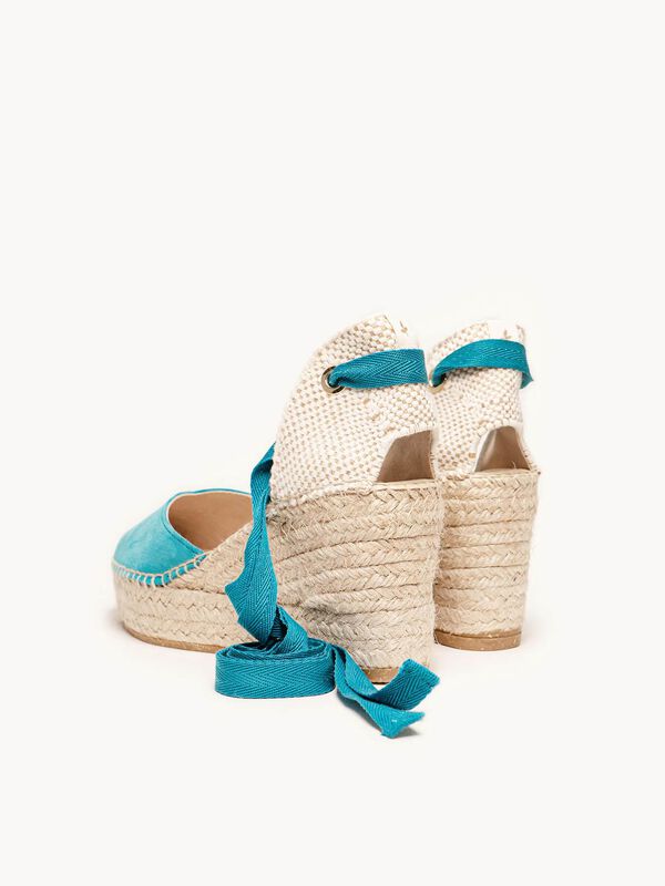 Romero Cu&ntilde;a Media Plataforma Ante Azul Turquesa image number null