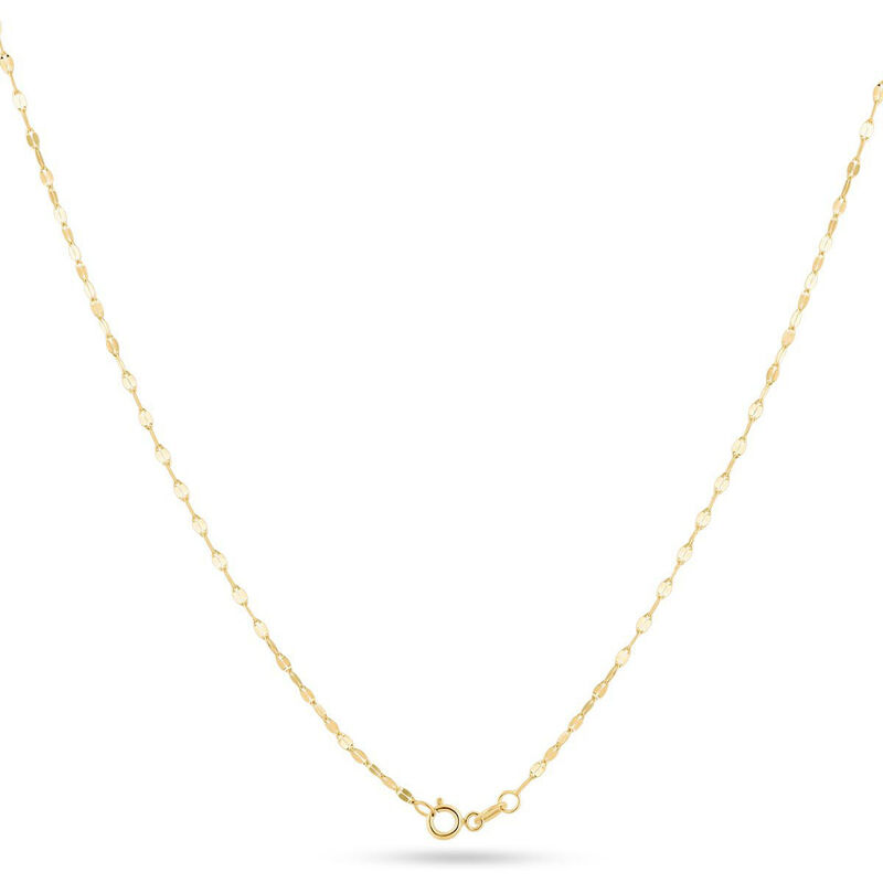 Cadena De Oro Amarillo 14k Mirror Twisted (45cm... image number null