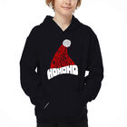 Sudadera Con Capucha Word Art Para Ni&ntilde;o - Todo Lo Que Quiero Por Navidad Eres T&uacute; - Negro