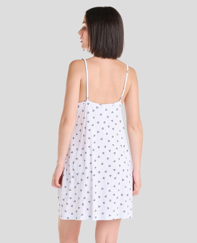 Camis&oacute;n de Tirantes con Estampado de Anclas Mar... image number null