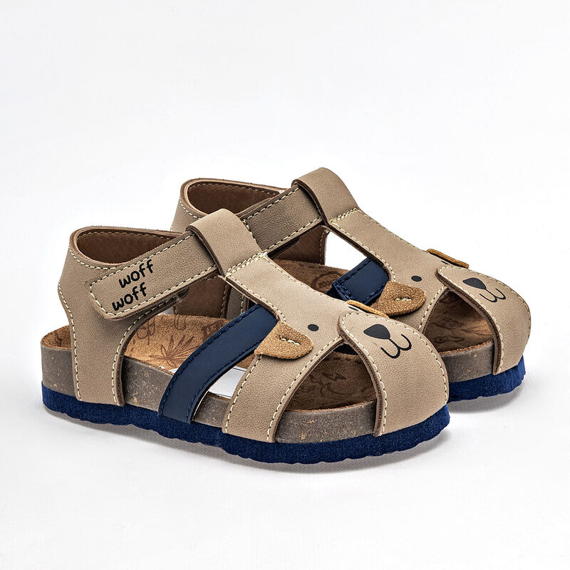 Vavito Sandalia para beb&eacute; ni&ntilde;o beige marino image number null