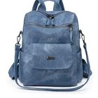 Bolsa Backpack Pink Brule De Cuero Para Mujer