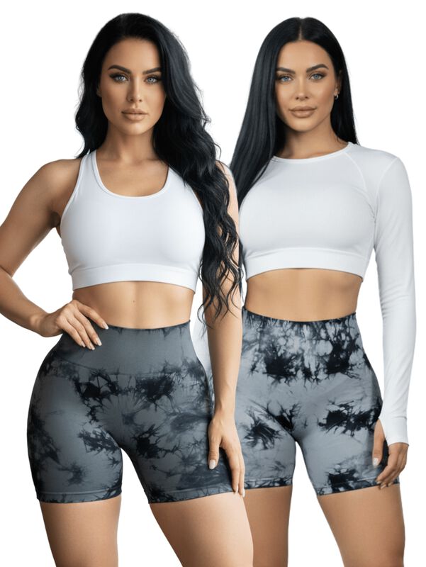 Set De Dos Biker Short Mujer Stretch Shore Dama... image number null