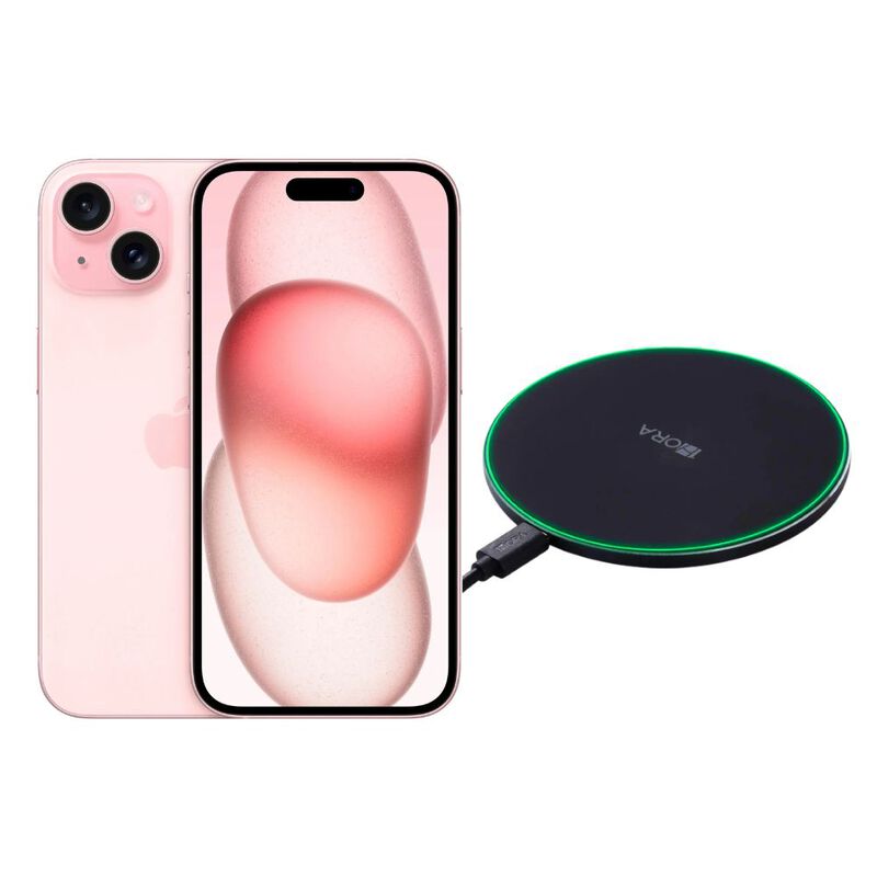 iPhone 15 128GB Rosa CHIP Reacondicionado m&aacute;s C... image number null