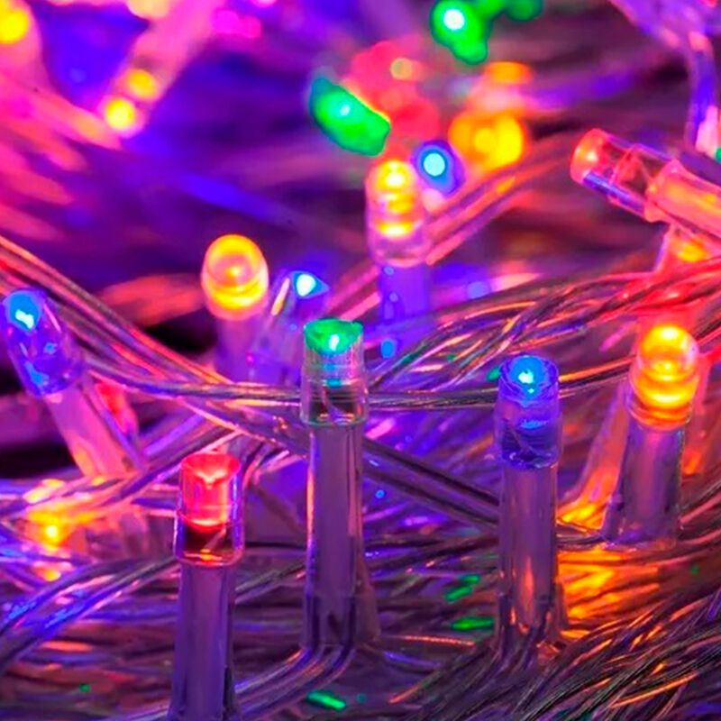 Serie Cascada Luz Multicolor 300 Led 8 Funcione... image number null