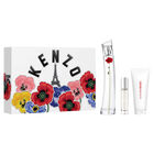 Set Kenzo Flower La Recolte 3pzs 75ml Edp Spray/body Milk 75ml/10ml Edp Spray