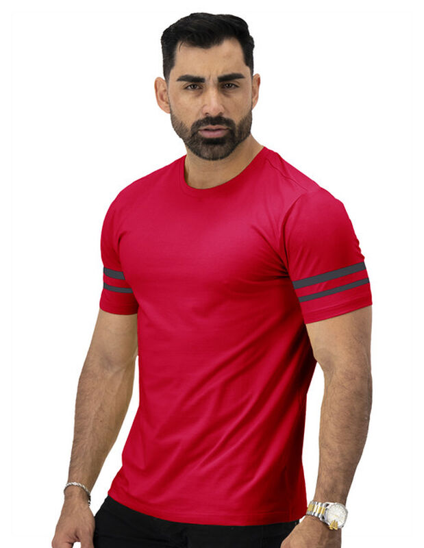 Playera Hombre Casual Premium Cuello Redondo Ro... image number null