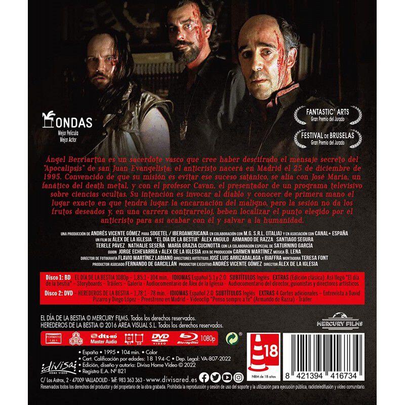 El Dia de la Bestia (Blu-ray + DVD con Document... image number null
