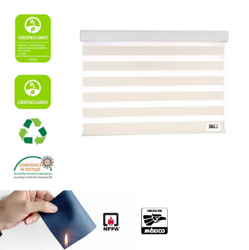 Persiana Marais Enrollable Natural Wood Dense W... image number null