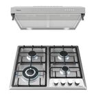 Combo Parrilla Acero Inoxidable De Gas + Campana Empotrable Teka Duetto Deluxe 60