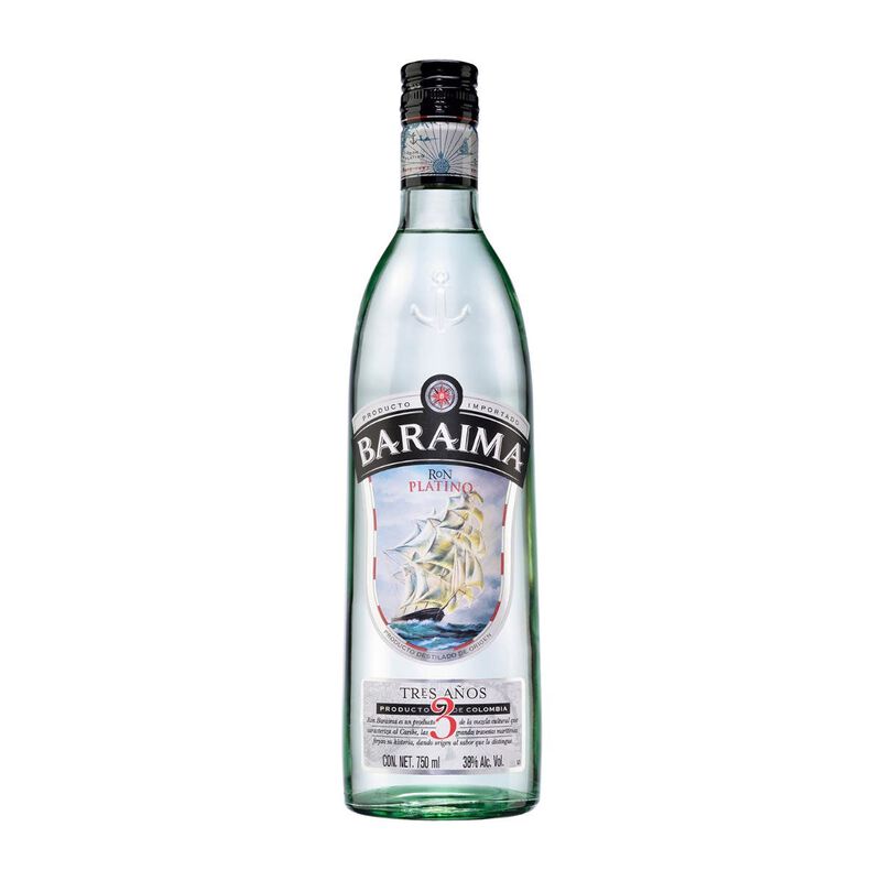 RON BARAIMA PLATINO 3 A&Ntilde;OS 750ML image number null