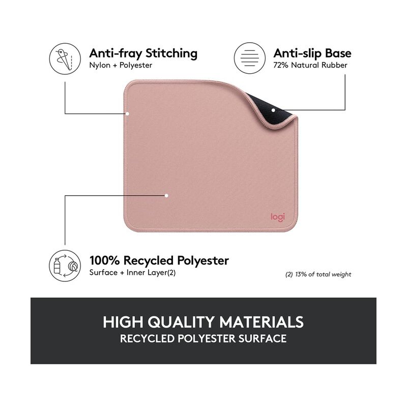 Mouse Pad Studio Logitech Rosa image number null