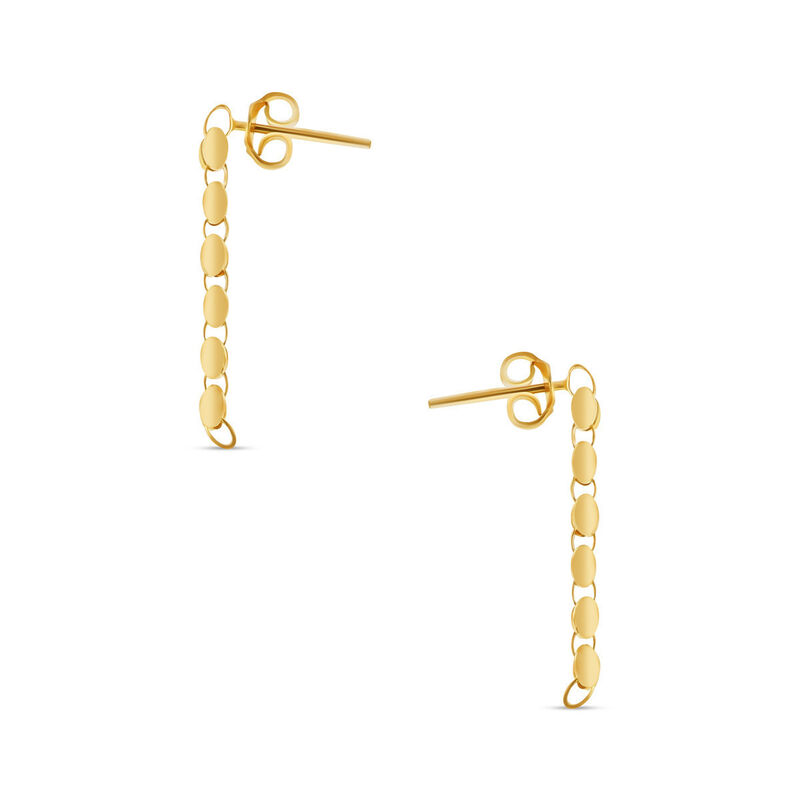 Aretes Rolex Oro Amarillo 10k 8mm 6 Eslabones image number null