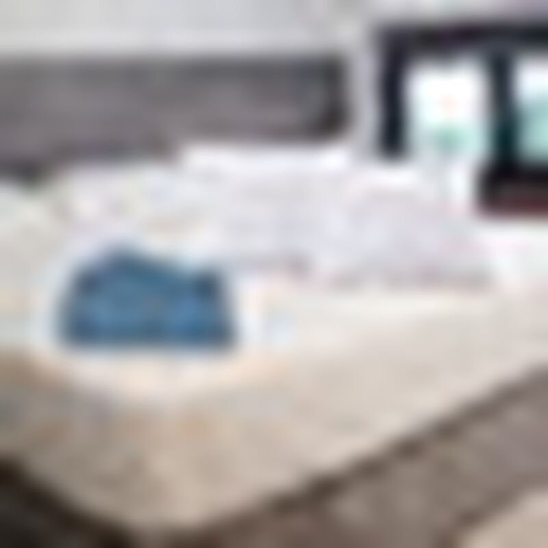 S&aacute;banas Matrimonial Spring Air Azul + 2 Almohad... image number null