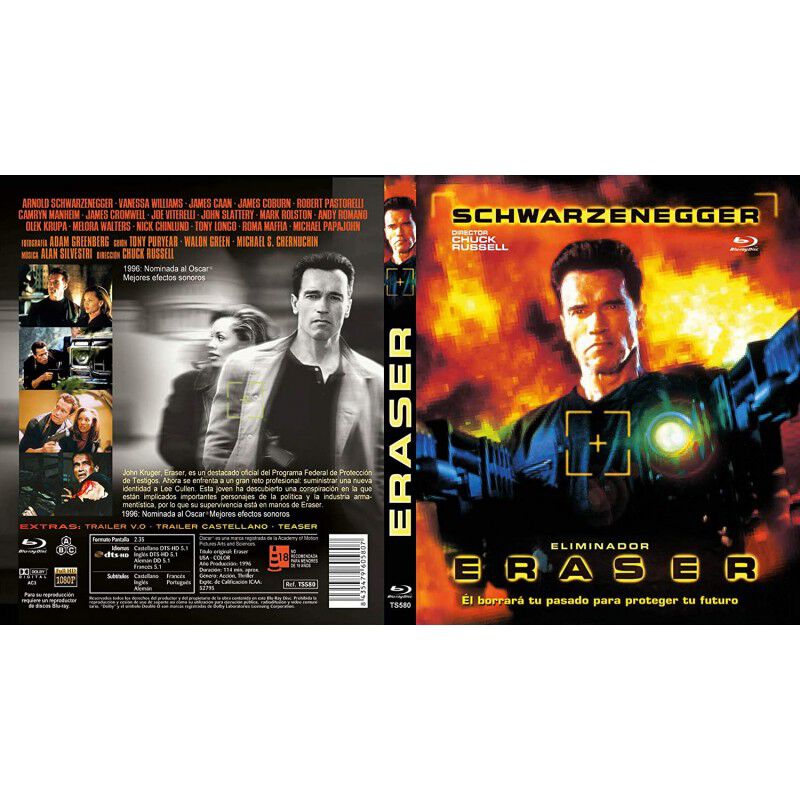 Eraser (eliminador) Blu Ray 1996 [blu-ray.] image number null
