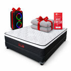 Colch&oacute;n Individual M&aacute;s Box Atlas 80 Aniversario M&aacute;s 2 Almohadas Y Bocina De Regalo