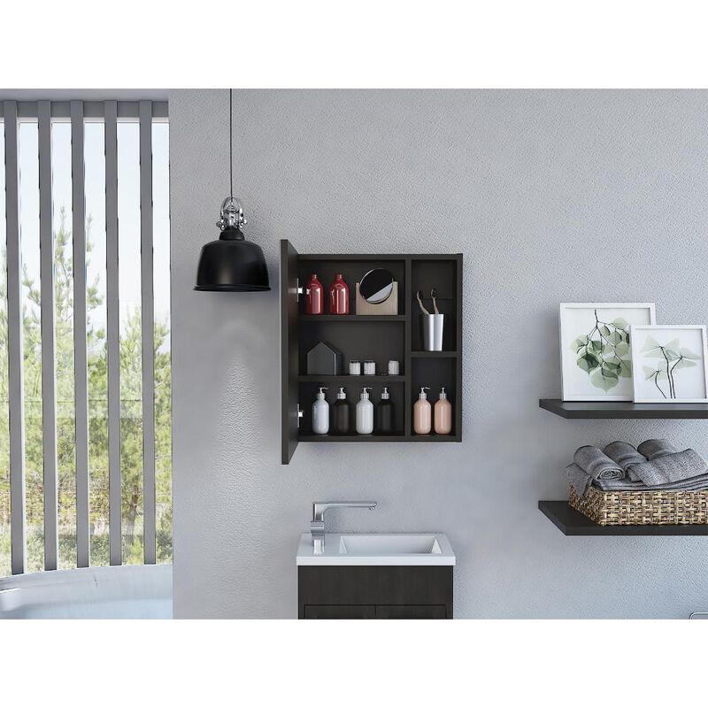 Gabinete De Ba&ntilde;o Delhi Wengue Virtual Muebles image number null